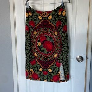 NWT! Farm Rio for Anthropologie Floral Printed Skirt